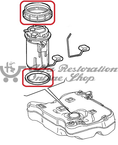 Alfa 147/156/GT/166/MITO Fuel Pump Lock Ring & Seal