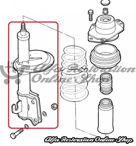 Alfa 155 1.6/1.8/2.0 Twin Spark Front Shock Absorbers Set (Monroe)