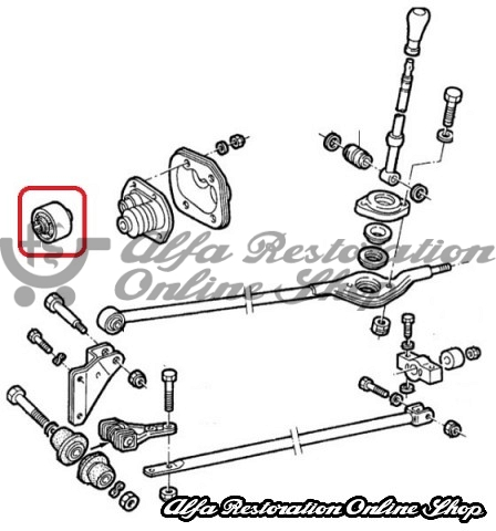 Alfa 164 2.0 TS/2.5 TD Gear Lever Bush (As of 1988 Models)