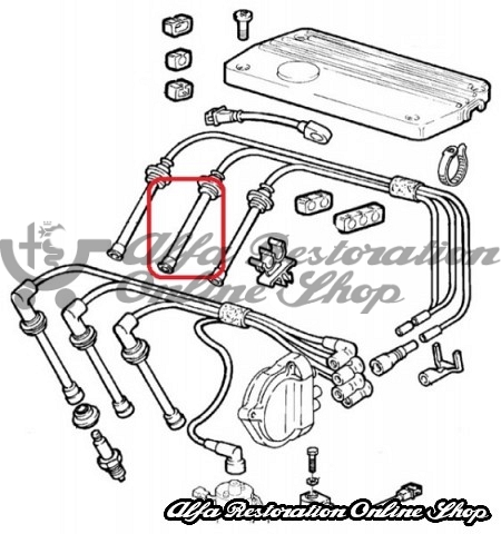 Alfa 164/GTV/Spider 916 Series 2.0 TB V6 Cylinder 2 Spark Plug Plastic Cap