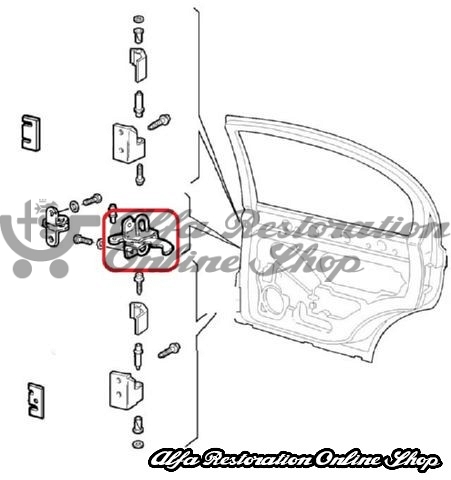 Alfa 146 Rear Left/Right Door Strap/Check