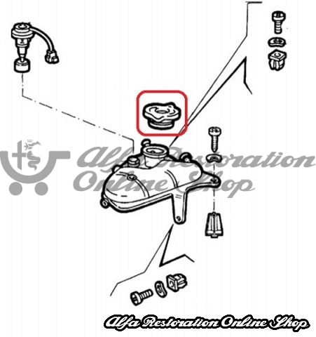 Alfa 33 Coolant Expansion Cap (Twist Type Cap)