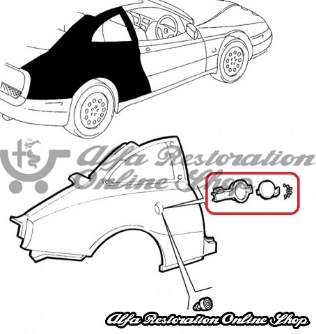 Alfa GTV/Spider Fuel Cap Assembly