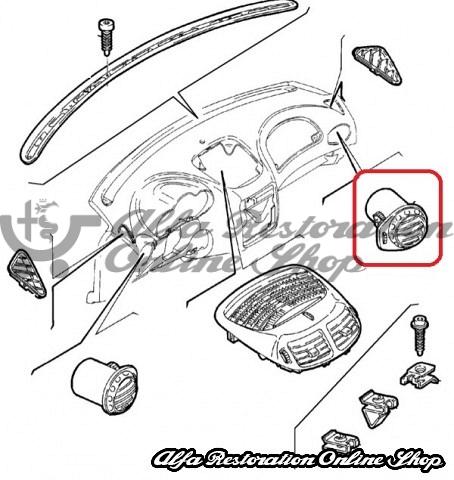 Alfa 147 Progression/Distinctive Dashboard Right Air Vent