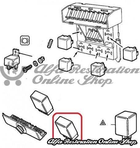 Alfa 33 905 Series Windscreen Wiper Relay