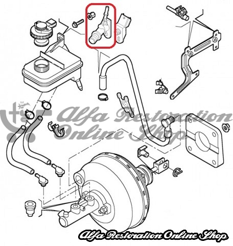 Alfa 156/GT/GTV/Spider 2.0 TS/2.0 JTS/3.2 V6 24V Intake Manifold Pressure Sensor