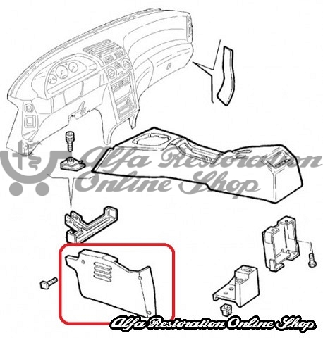 Alfa 145/146 Center Console Lower Right Air Vent