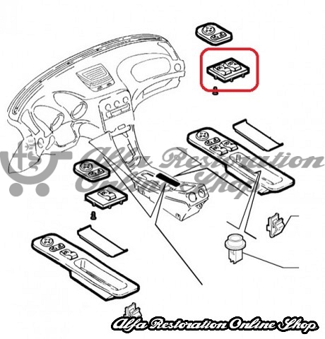 Alfa 156 Series 1 Front/Rear Fog Lights Switch