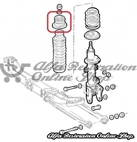 Alfa 156 All Models Rear Suspension Top Mount