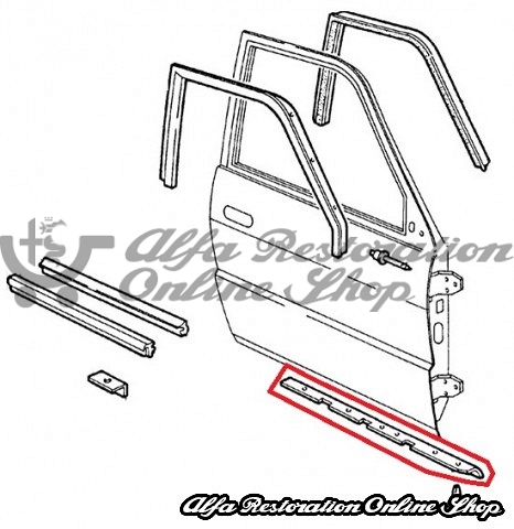 Alfa 33 905/907 Series Front Right Door Lower Seal