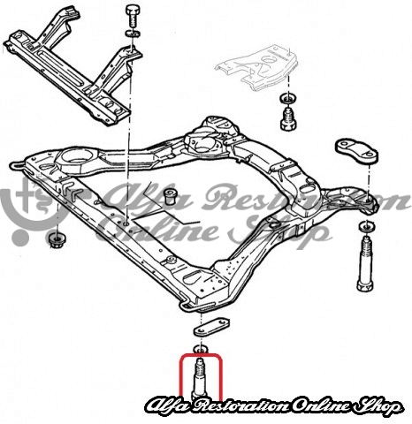 Alfa 164 All Models Front Subframe Bolt (M10 X 1.25 X 7.5 cm)
