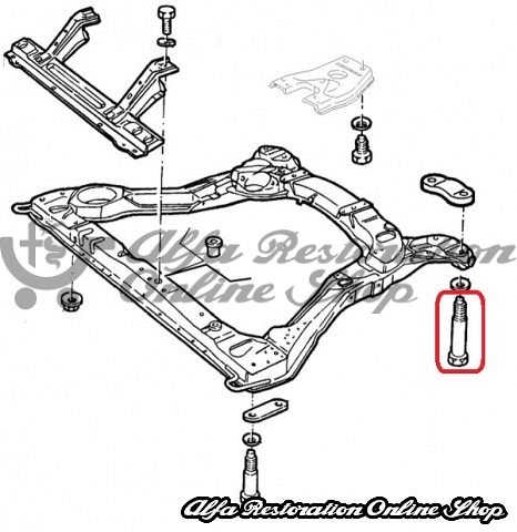 Alfa 164 All Models Front Subframe Bolt (M10 X 1.25 X 9.4 cm)