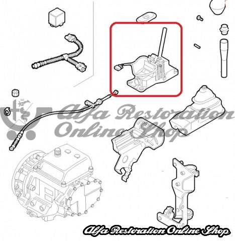 Alfa 156 1997-2005 2.5 V6 Automatic Transmission Gear Lever Assembly