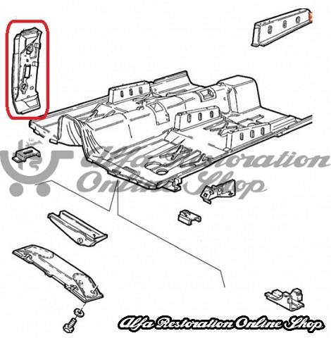 Alfa 75/Milano/S.Z./R.Z. A Pillar Right Support Panel