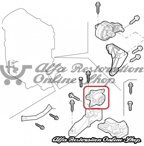 Alfa 159 1.8 Stabiliser Engine Mount (Front Facing Side)