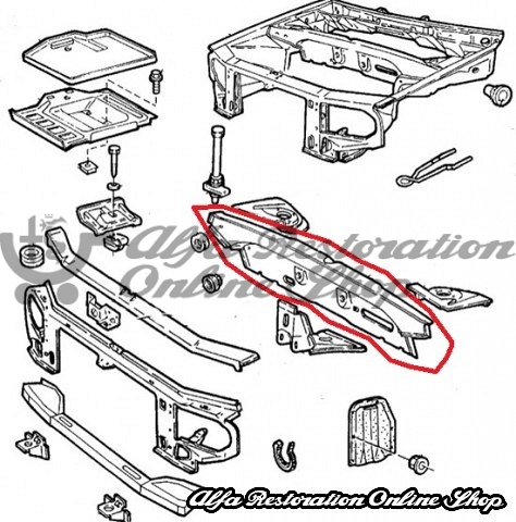Alfa 33 All Models LHD Bulkhead Panel