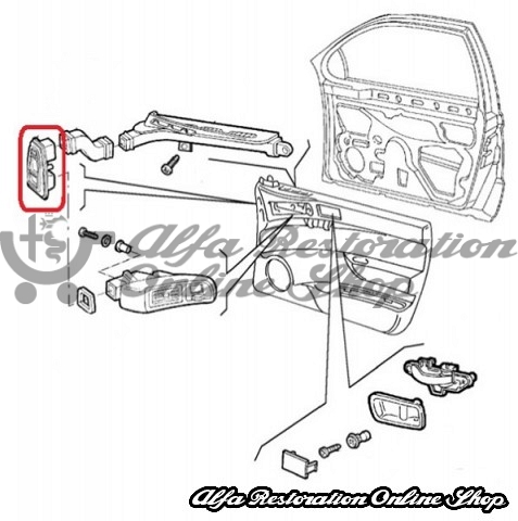 Alfa 145/146 Front Right Door Air Vent Seal