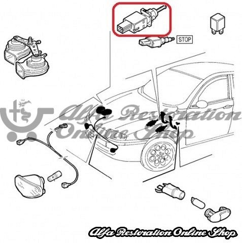 Alfa 147/156/GT Brake Light Switch (RHD)