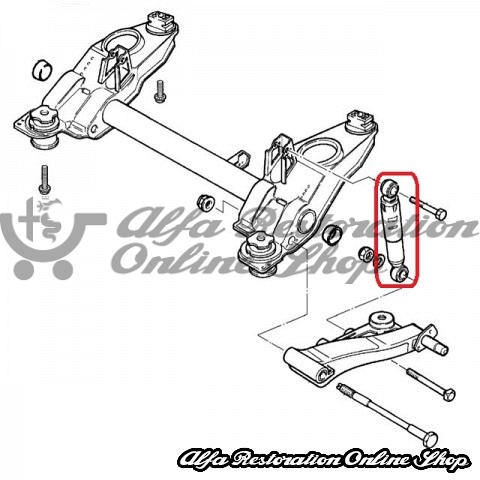 Alfa 145/146/155 Rear Shock Absorbers Set (Monroe)