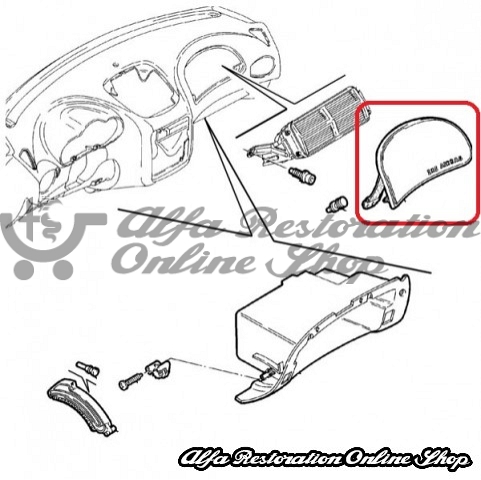 Alfa 147 Passenger Airbag Dashboard Cover (LHD)