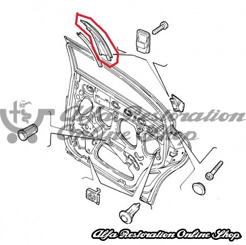 Alfa 166 Rear Right Door Decorative Vertical External Trim
