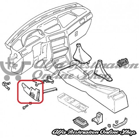 Alfa 155 Center Console Lower Left Air Vent