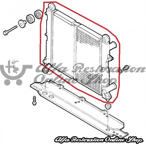 Alfa 155 Q4 Engine Radiator