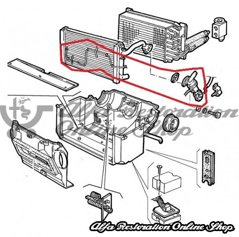 Alfa 75/Milano/90/SZ/RZ Air Conditioning/Heater Valve