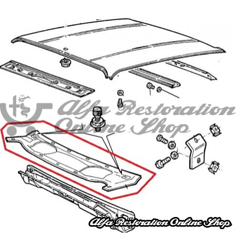 Alfa 33 907 Series Lower Windscreen/Wiper Frame Panel