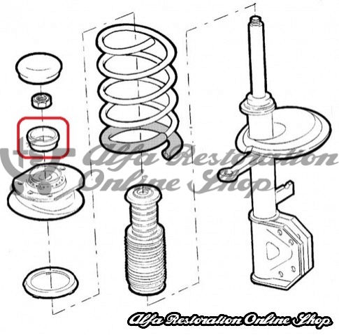 Alfa 33 907 Series Front Suspension Top Mount Cup (3 nut strut)