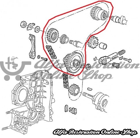 Alfa 75/164/155 2.0 TS Timing Chain