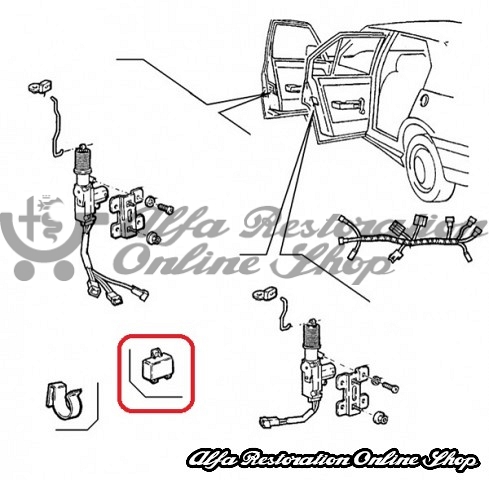 Alfa 33/145/146 All Models Central Locking Relay