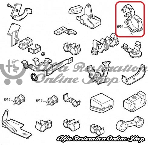 Alfa Romeo/Fiat/Lancia Various Applications Plastic Clip (Diameter 56 mm)