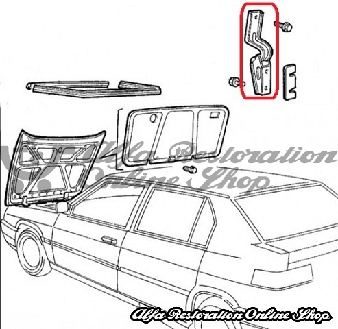 Alfa 33 907 Series (1990-1994) Hood/Bonnet Hinge