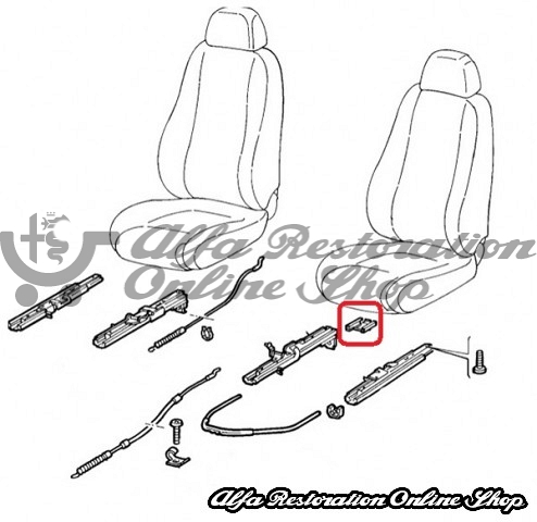 Alfa 147/GT Front Seat Inner Rail Stop