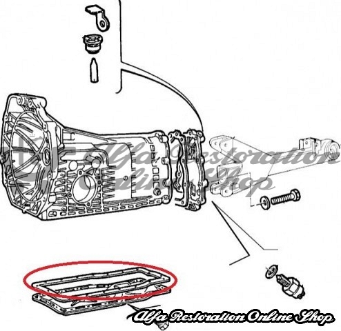 Alfa 33/Alfasud/Sprint/145/146 Gearbox Sump Gasket (Original)