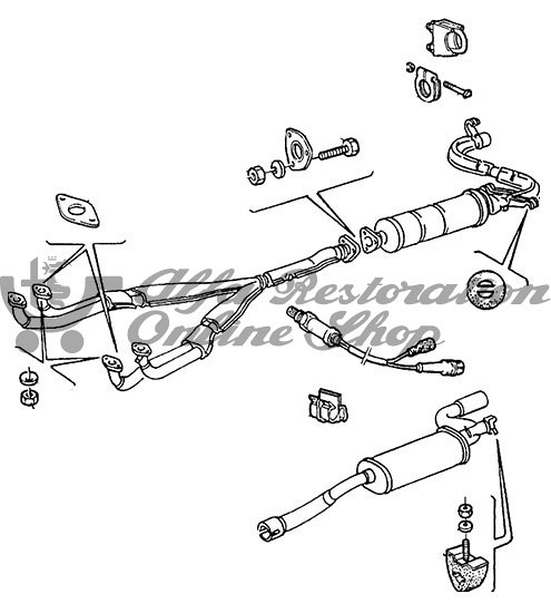 Alfa 33 IE Exhaust Manifold/Catalyst Copper Gasket