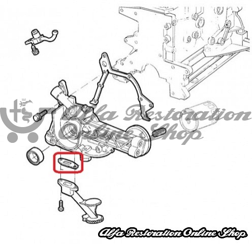 Alfa Romeo Twin Spark Engines 16V Oil Pump Seal Gasket