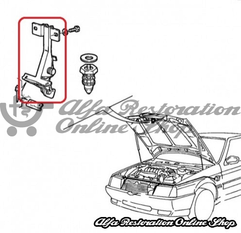 Alfa 164 Hood/Bonnet Locking Mechanism
