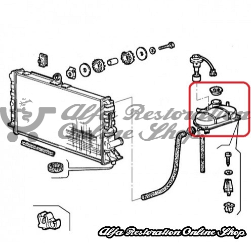 Alfa 33 Coolant Expansion Tank (Screw In Type with Level Sensor)