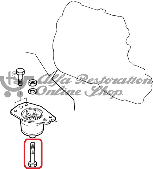 Alfa 33/Alfasud/Sprint Front Suspension Forward Facing Arm Bolt
