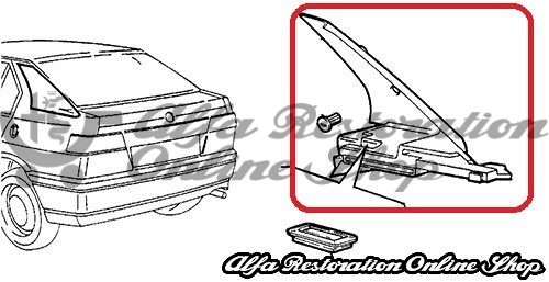 Alfa 33 907 Series C Pillar/Luggage Compartment Decorative Plastic Trims Set