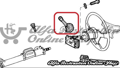 Alfa 75/Milano/S.Z./R.Z. Windscreen Wiper Stalk