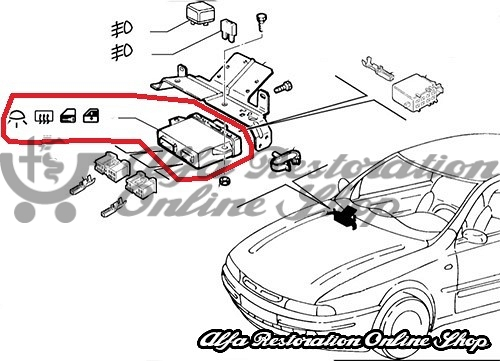 Alfa Romeo 156/GTV/Spider & Fiat Marea Central Locking ECU