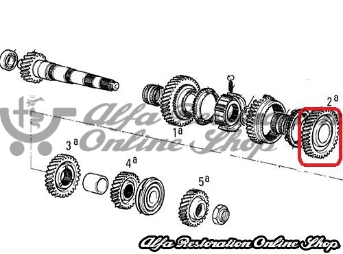 Alfa 155 Gearbox Speed/Gear (2nd gear)