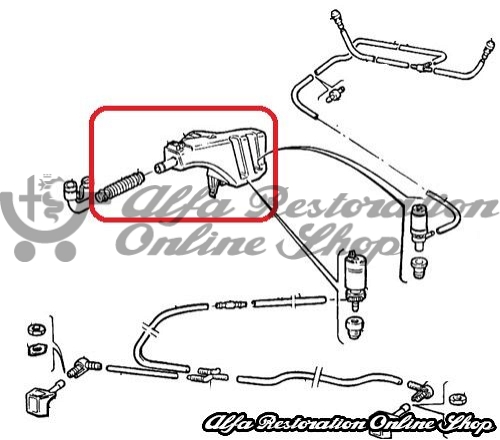 Alfa 33 907 Series Widscreen Washer Bottle