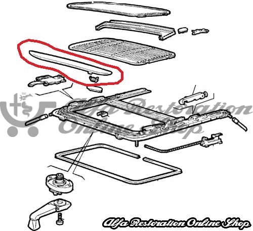 Alfa 33 907 Series Sunroof Spoiler