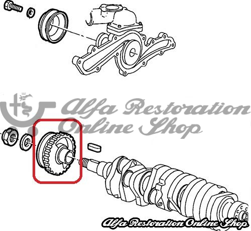Alfa 164 2.0 V6 TB Crankshaft Pulley