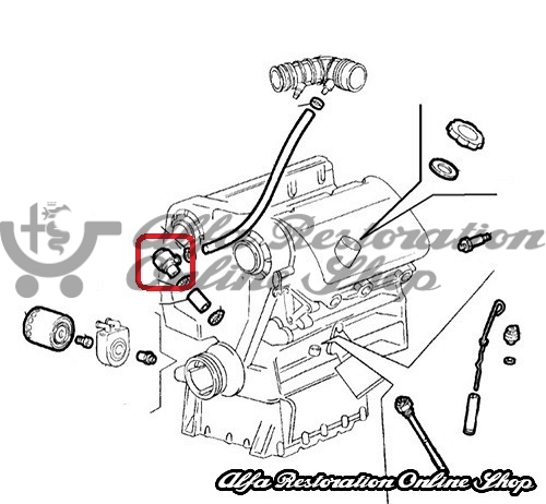 Alfa 75/Milano/SZ/RZ Oil Vapor Separator