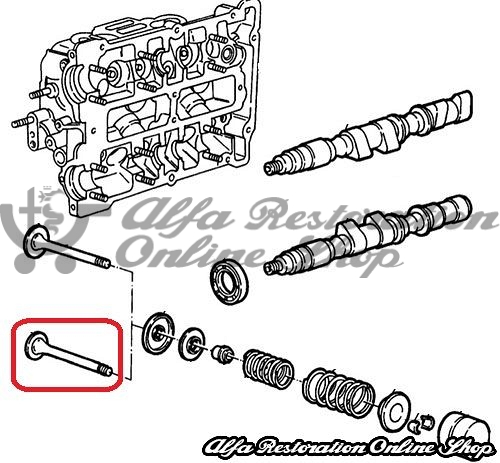 Alfa 33/145/146 Boxer 1.7 16V Exhaust Valve